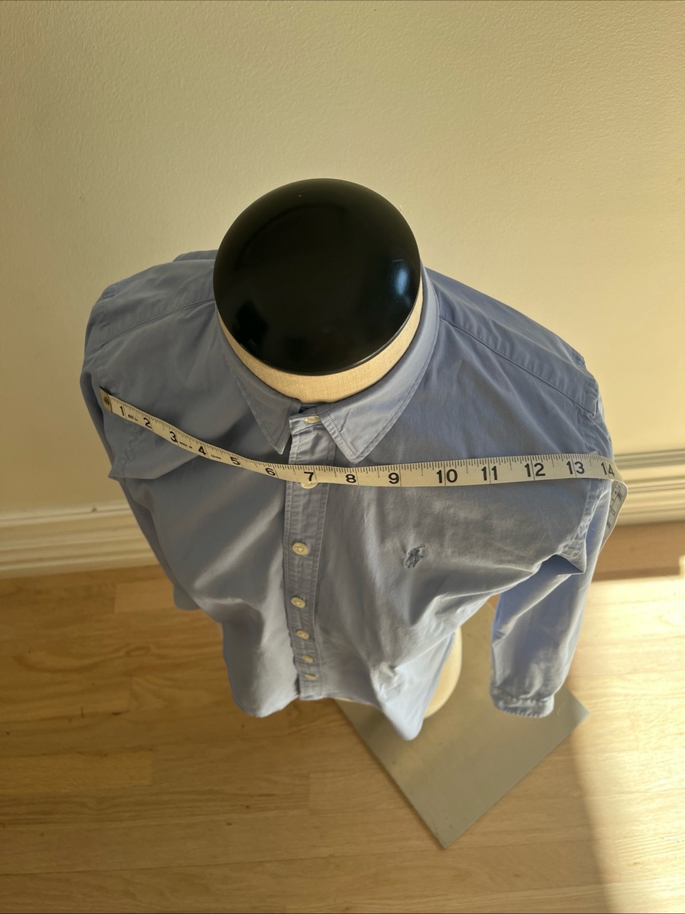 Ralph Lauren Women’s Slim Fit Pale Blue Button-Down Shirt - Picture 6 of 10